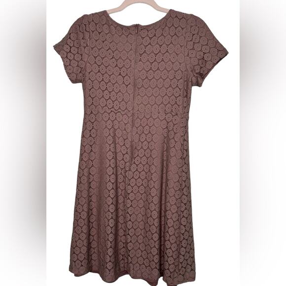 Rabbit Rabbit Rabbit Dress Size 6 Brown Floral Lace Knee Length Dress Size 6 - Picture 4 of 9